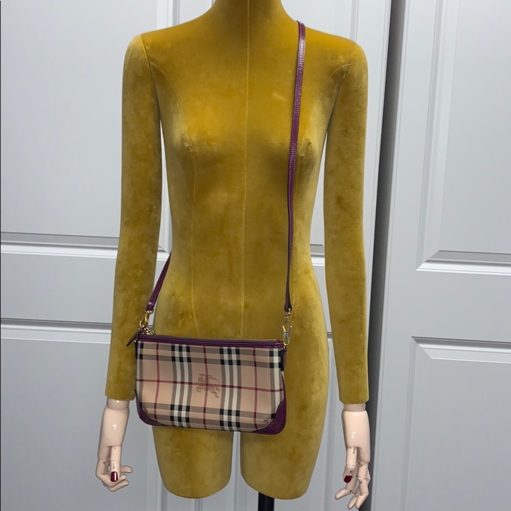 Burberry mini coated canvas crossbody